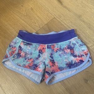 Lululemon kids; ivivva size 12 speed up shorts